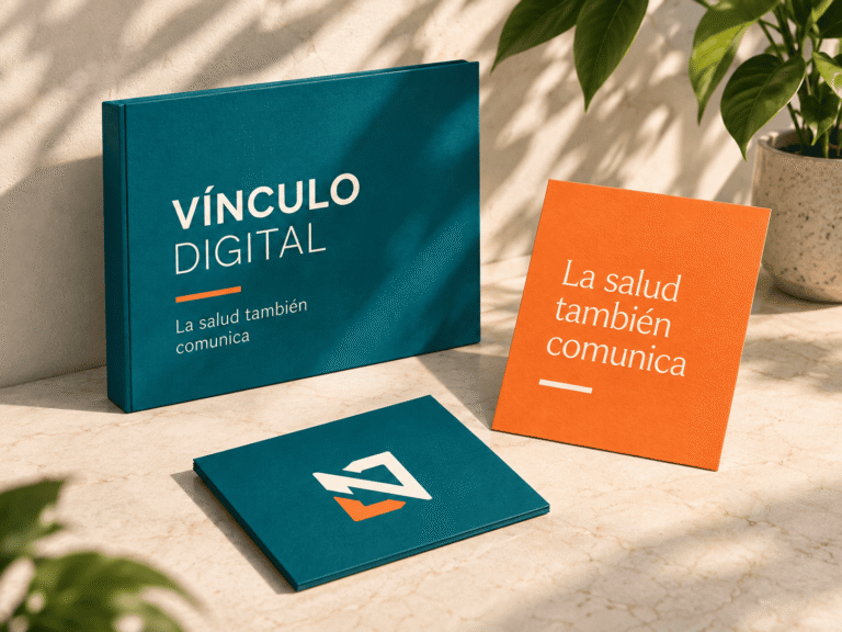Concepto de identidad de marca y contenidos de Vínculo Digital